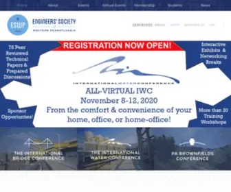 ESWP.com(Engineers' Society of Western Pennsylvania) Screenshot