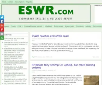 ESWR.com(Endangered Species & Wetlands Report) Screenshot