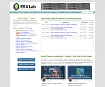 Esxlab.com(Vendor Independent VMware Training Solutions) Screenshot