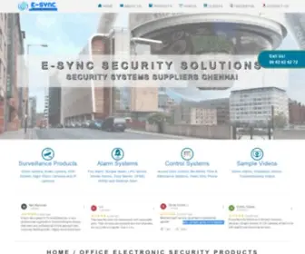 Esyncsecurity.com(Security systems chennai) Screenshot