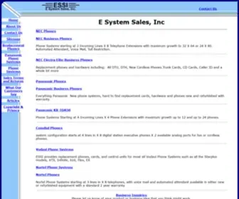 Esystemsalesinc.com(E System Sales) Screenshot