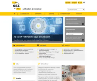 ESZ-GMBH.de(Kalibrierung von Messgeräten bei Europas #1) Screenshot