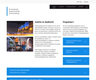 ESZL.nl(Zuid-Limburg heeft de ambitie om een van de aantrekkelijkste regio’s in Europa te zijn. ESZL) Screenshot