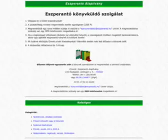 Eszperanto-Konyvesbolt.hu(Eszperantó könyvesbolt) Screenshot