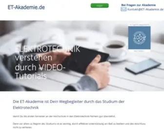 ET-Akademie.de(Elektrotechnik verstehen mit VIDEO) Screenshot