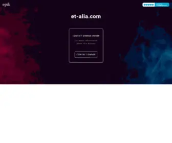 ET-Alia.com(Contact with domain owner) Screenshot