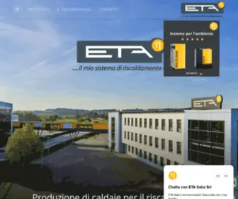 Eta-Italia.it(ETA ...il mio sistema di riscaldamento) Screenshot