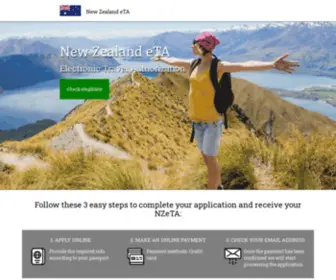 Eta-New-Zealand.org(Electronic travel authorization to enter nz) Screenshot