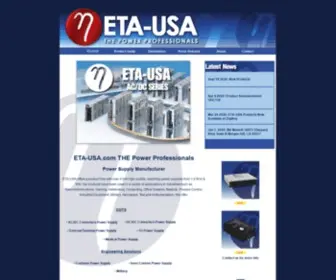 Eta-Usa.com(ETA-USA Custom Power Supply Manufacturer) Screenshot