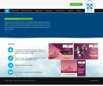 Etaaindia.com(Enterprisiong Travel Agents Associations) Screenshot