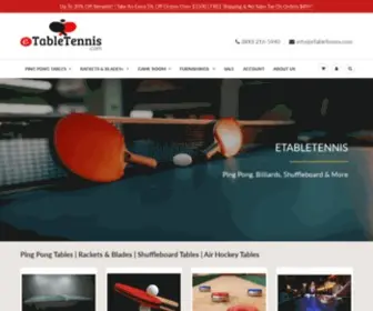 Etabletennis.com(Ping Pong Tables) Screenshot