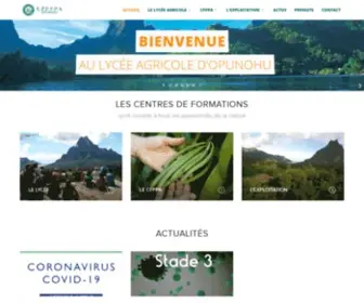 Etablissement-Opunohu.com(Lycée Agricole d'Opunohu) Screenshot