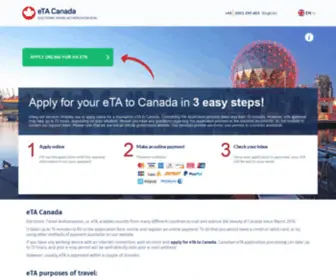 Etacanadaonline.com(Canada eTA) Screenshot