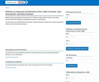 Etaisyys.com(Välimatkat) Screenshot