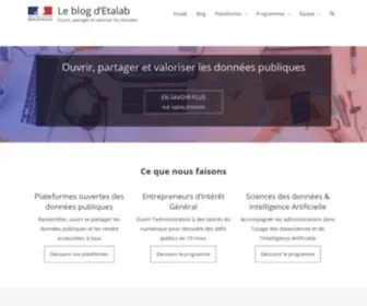 Etalab.gouv.fr(Politique publique de la donnée) Screenshot