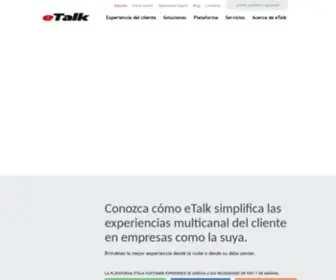 Etalk.com.mx(Call Center Solutions) Screenshot