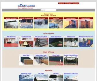 Etarp.com(Stock and Custom Tarps) Screenshot