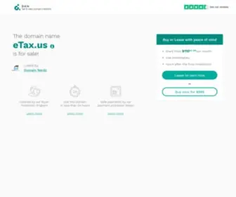Etax.us(Buy and Sell Domain Names) Screenshot