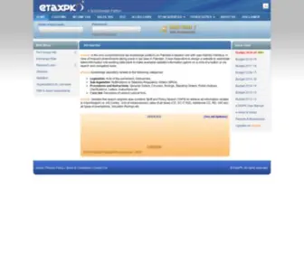 Etaxpk.com(Etaxpk, A Tax Knowledge Platform) Screenshot
