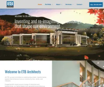 Etbarchitects.com(ETB Architects) Screenshot