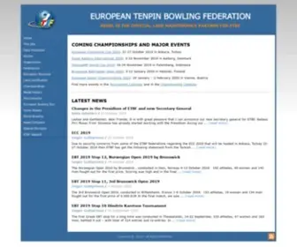 ETBF.eu(European Tenpin Bowling Federation) Screenshot