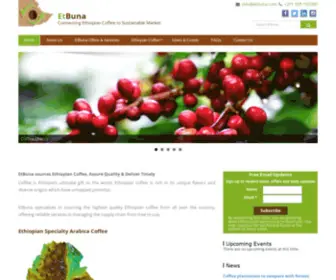 Etbuna.com(Connecting Ethiopian Coffee to Sustainable Market) Screenshot