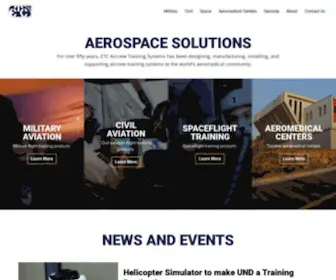 Etcaerospacesolutions.com(ETC Aircrew Training Systems) Screenshot