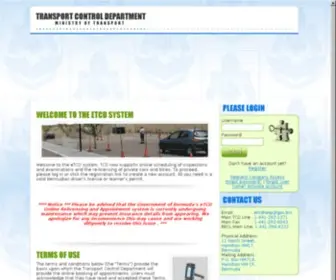 ETCD.gov.bm(HTML redirection of site) Screenshot