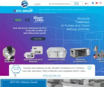 EtcGroupsrl.com(Abbattitori di fuliggine) Screenshot