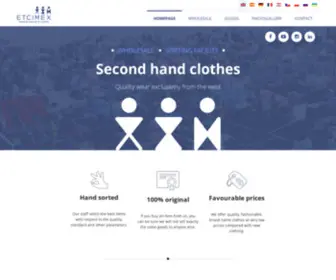 Etcimex.com(Second hand clothes) Screenshot