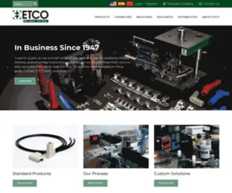 Etco.com(Electrical Terminals and Connectors) Screenshot