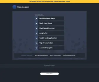 Etcodes.com(etcodes) Screenshot