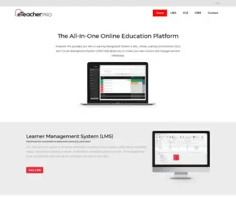 Eteacher.pro(Learning Management System) Screenshot