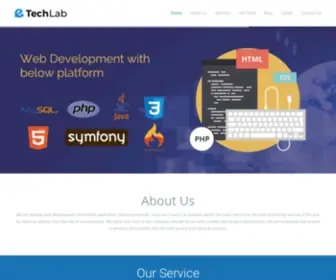 Etechlab.in(A Web Development Company) Screenshot