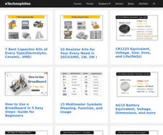 Etechnophiles.com(All about Microcontrollers and IC's) Screenshot