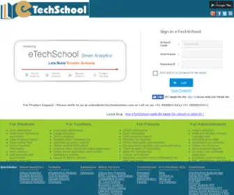 Etechschoolonline.com(School Analytics eTechSchool) Screenshot