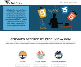 Etechvidya.com(Home) Screenshot