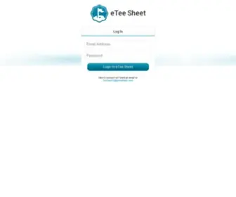 Eteesheet.com(Tee Sheet) Screenshot