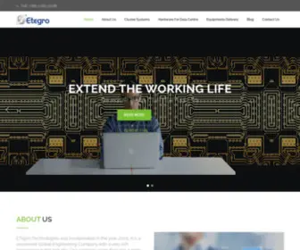 Etegro.com(Hardware For Datacenters) Screenshot
