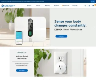Etekcity.com(Etekcity Offers Home Automation) Screenshot