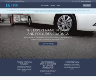 Etekcustomcoatings.com(The Best Kansas City Concrete Coating Company) Screenshot