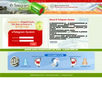 Etelegram.net.mm(ETelegram Systems) Screenshot
