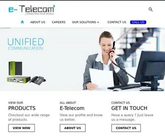 Eteletech.com(CONNECTING YOUR WORLD) Screenshot