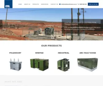 Eteltransformers.co.nz(ETEL Transformers Limited New Zealand) Screenshot