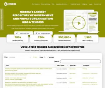 Etenders.com.ng(NIGERIA GOVERNMENT AND PRIVATE SECTOR TENDERS & CONTRACT OPPORTUNITIES) Screenshot
