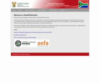 Etenders.gov.za(ETenders Portal) Screenshot