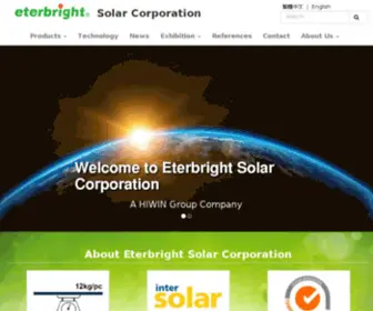 Eterbright.tw(Eterbright Solar Corporation) Screenshot