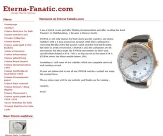 Eterna-Fanatic.com(Welcome at) Screenshot