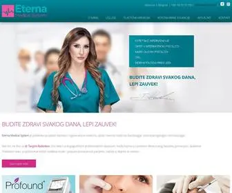 Eterna.co.rs(Eterna Medical System) Screenshot