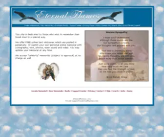 Eternalflames.com(Online Memorials) Screenshot